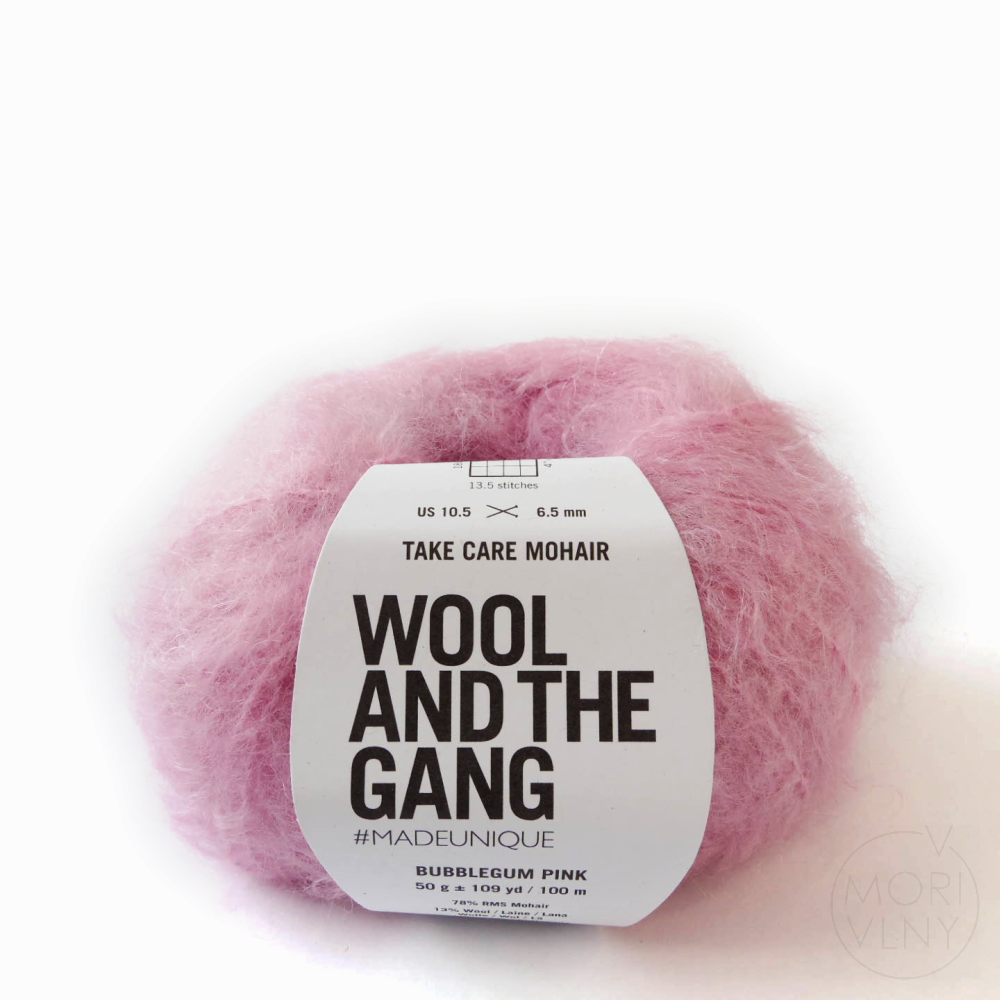 TAKE CARE MOHAIR Bubblegum Pink
