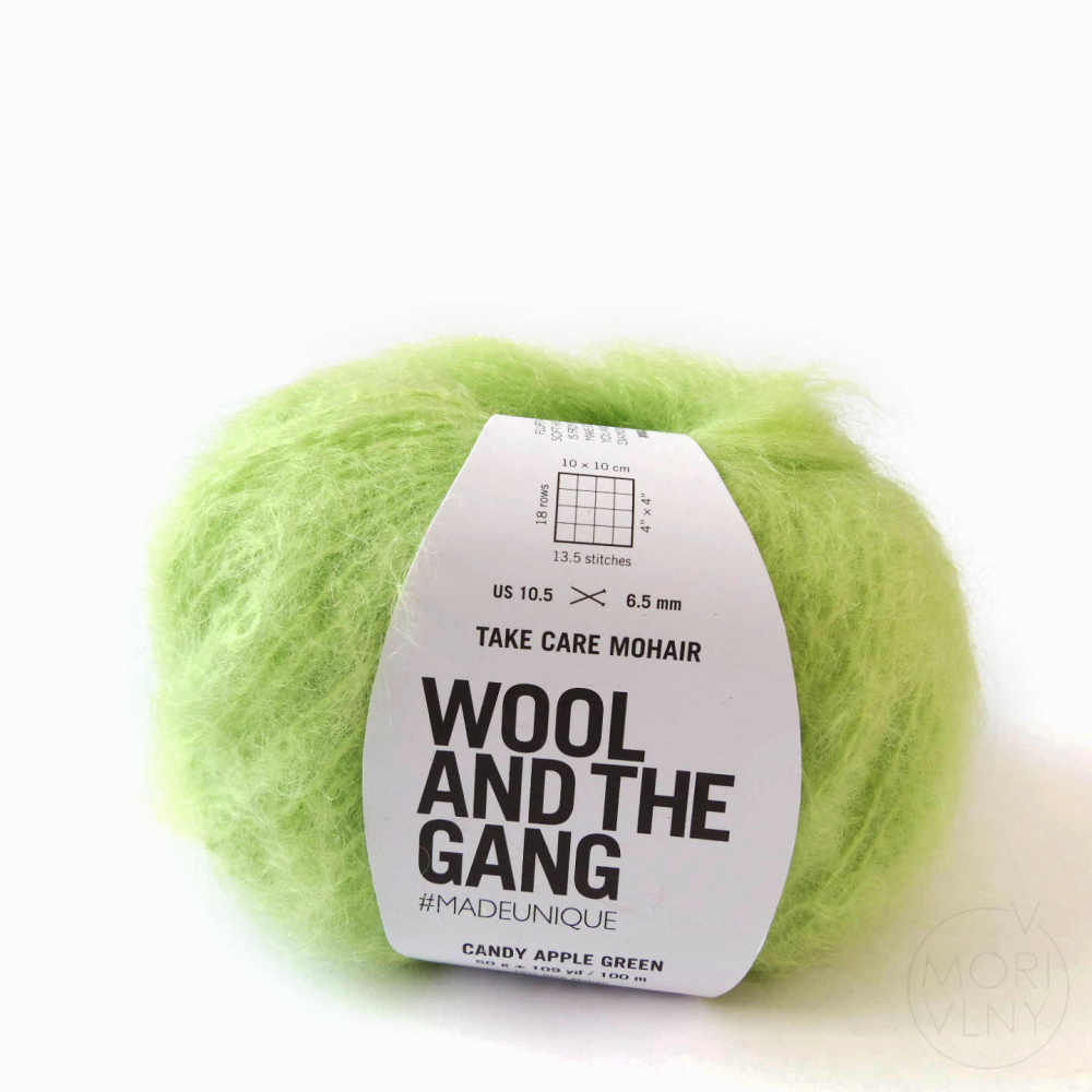 TAKE CARE MOHAIR Candy Apple Green