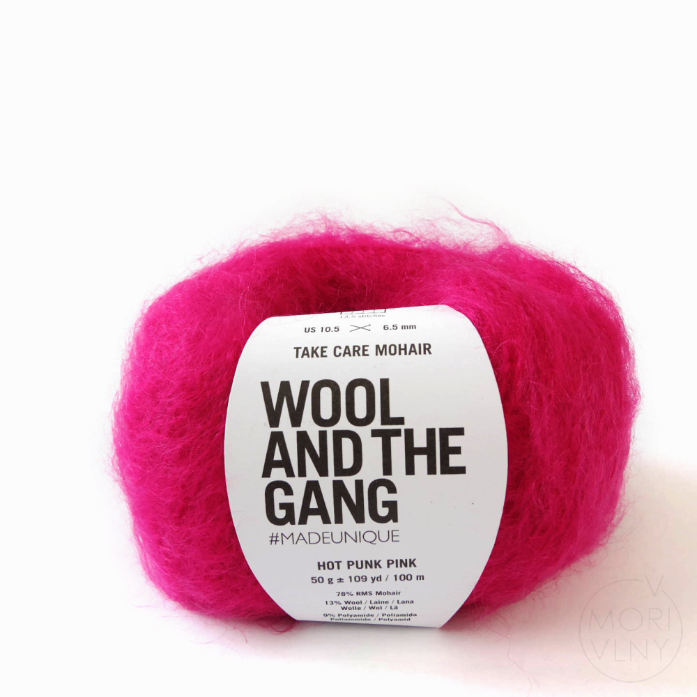 TAKE CARE MOHAIR Hot Punk Pink