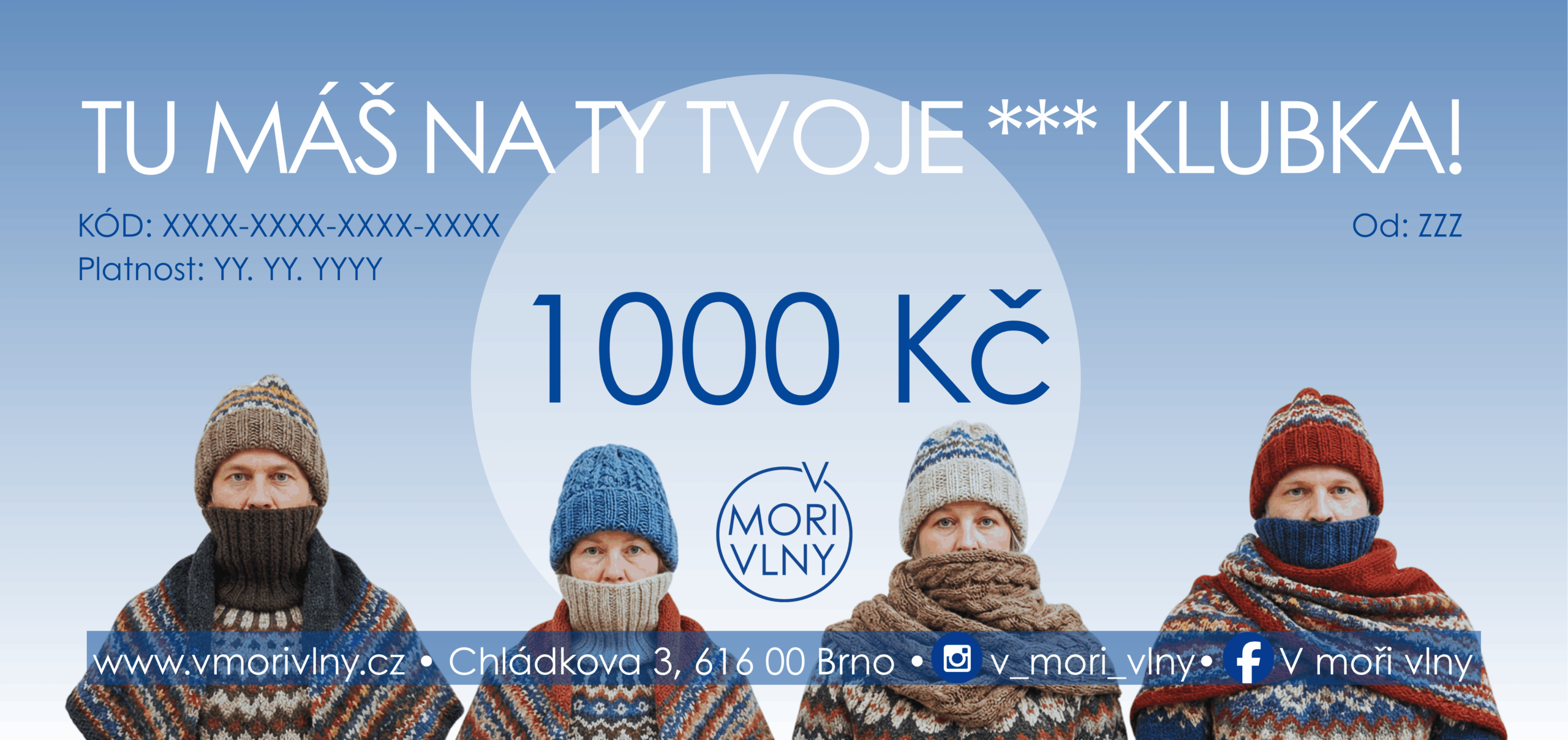 Dárková poukázka Na ty tvoje *** klubka tištěná