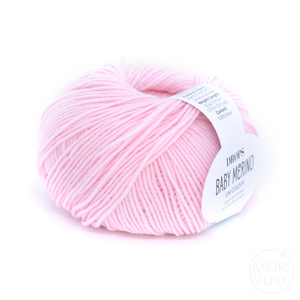 BABY MERINO švětlá růžová