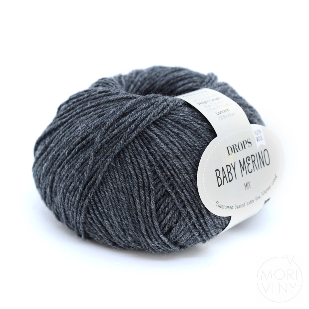 BABY MERINO tmavá šedá
