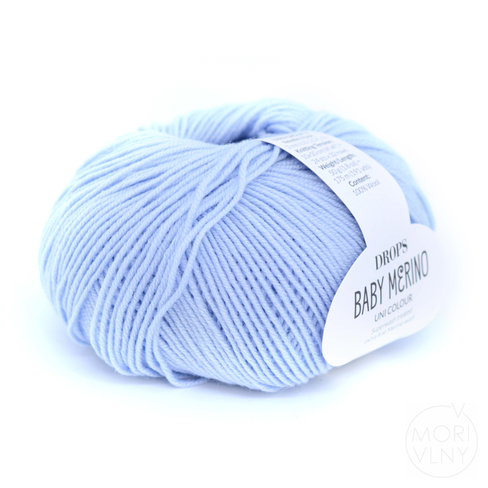 BABY MERINO světlá modrá